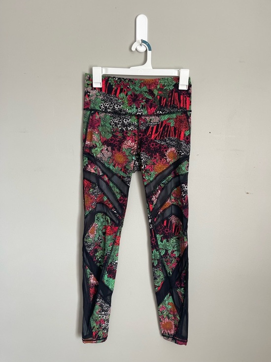 lululemon athletica Pants - LULULEMON | Wunder Under Zen Garden Floral Multicolored Mesh-Panel Leggings Sz 8
